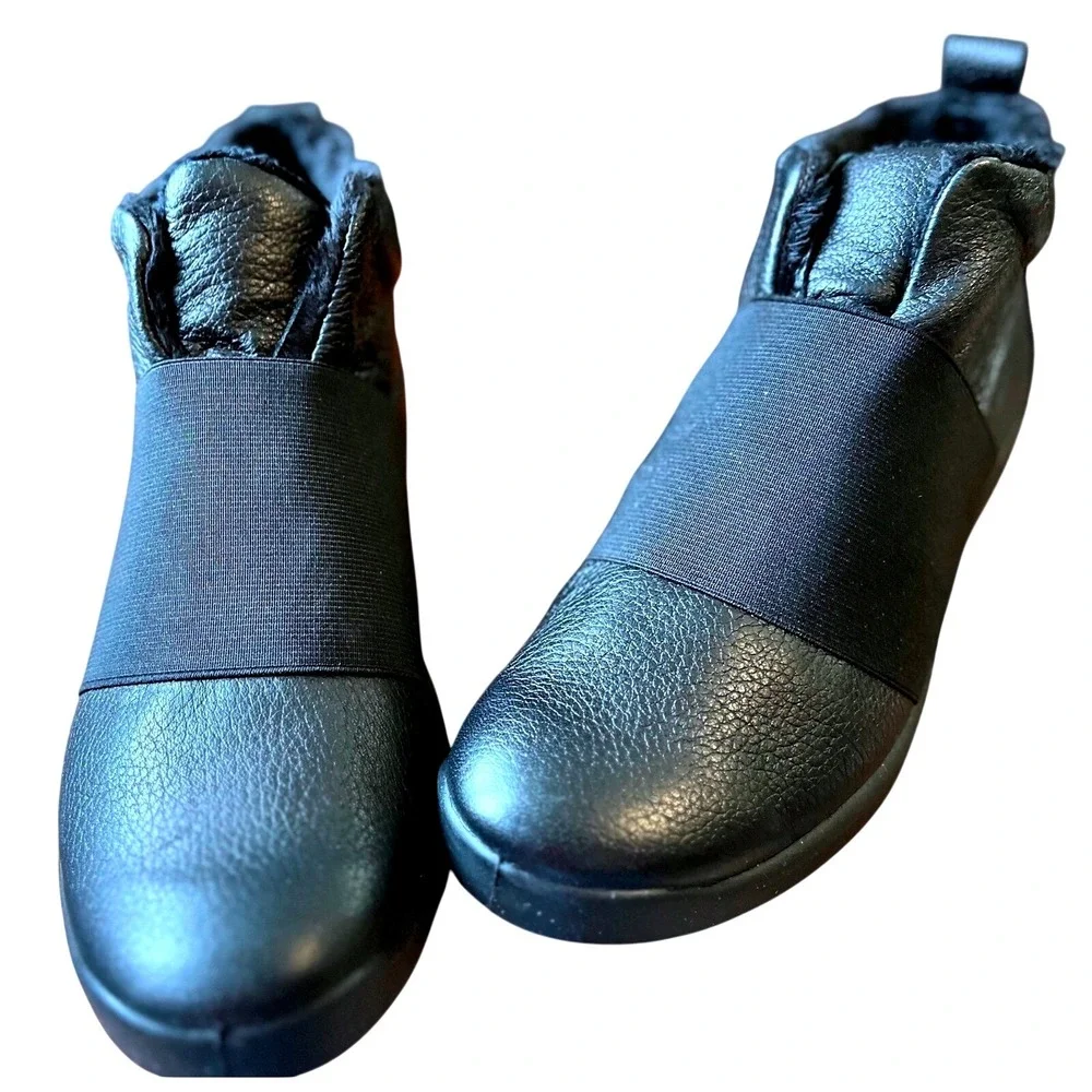Romika Topdry Tex Waterproof Leather Ankle Boots Black Winter Shoes EU 36/US 5.5